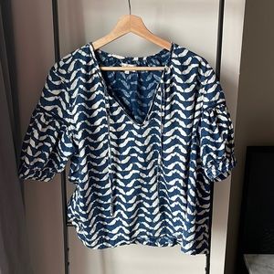 madewell tie-dye blouse